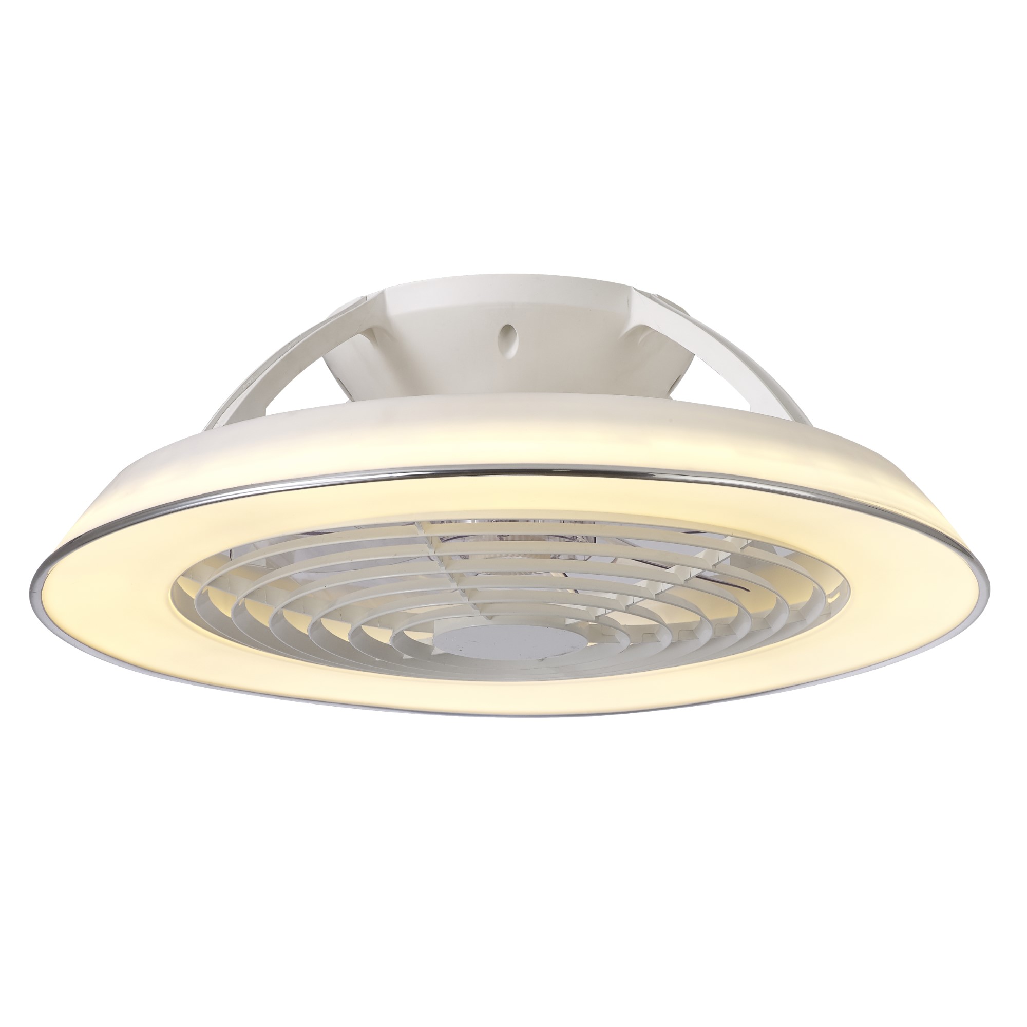 M7842  Samoa 70W LED Dimmable Ceiling Light & Fan; Remote Controlled White